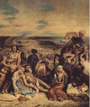 Eugene Delacroix The Massacre of Chios (mk09) oil painting picture